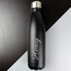 Personalised Black Metal Insulated Drinks Bottle 13 Personalised Black Metal Insulated Drinks Bottle -Campusgifts Shop p0104l58 3
