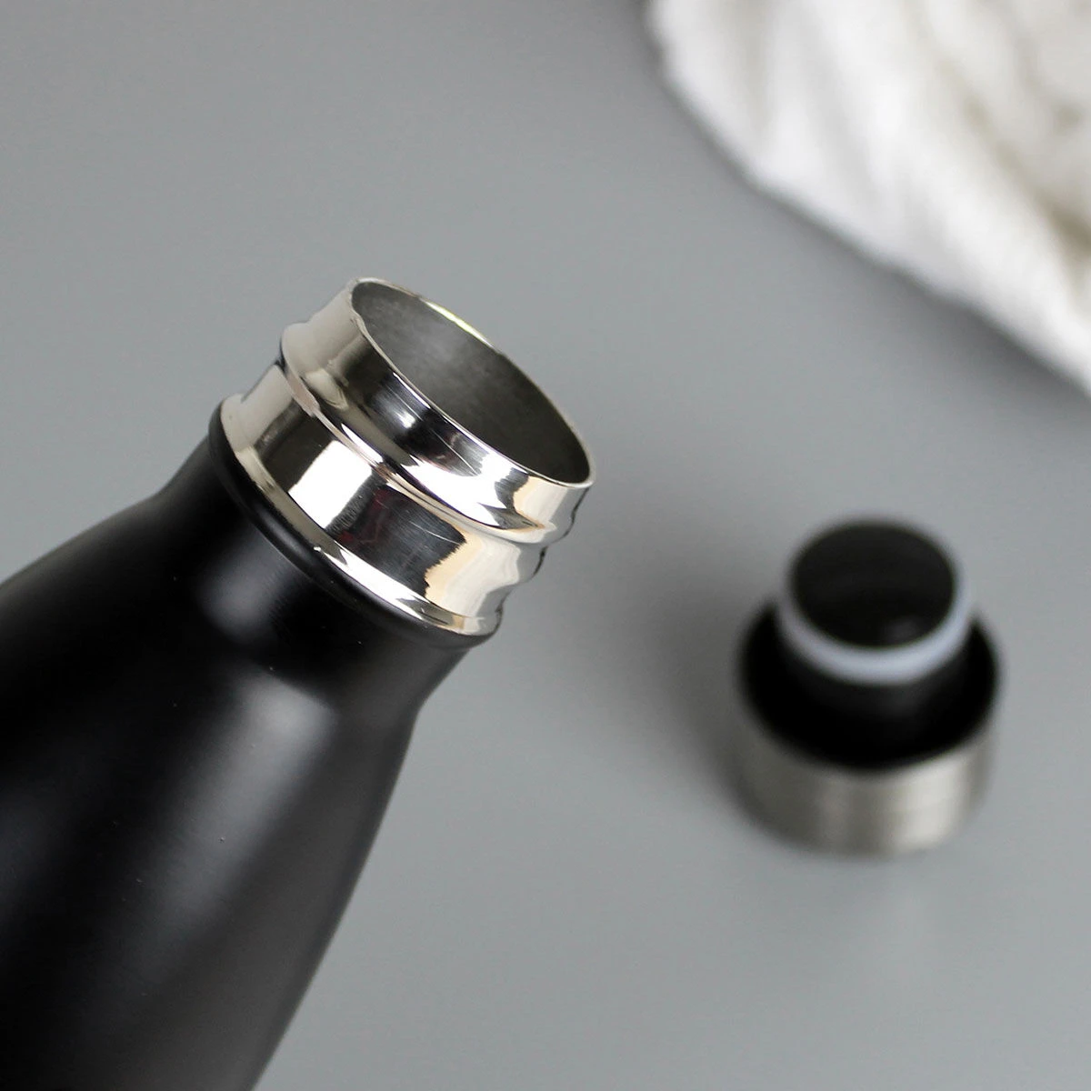 Personalised Black Metal Insulated Drinks Bottle 5 Personalised Black Metal Insulated Drinks Bottle - Image 3