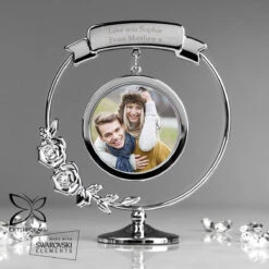 Personalised Crystocraft Photo Frame Ornament -Campusgifts Shop p0104m23 personalised crystocraft photo frame ornament 5