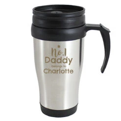Personalised No.1 Daddy Travel Mug -Campusgifts Shop p0104m30 personalised no.1 daddy travel mug 2
