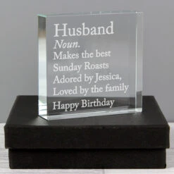 Personalised ‘Dictionary Definition’ Large Crystal Token -Campusgifts Shop p0107g53 personalised dictionary definition large crystal token 5