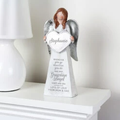 Personalised ‘Guardian Angel’ Memorial Angel Ornament 9 Personalised ‘Guardian Angel’ Memorial Angel Ornament -Campusgifts Shop p011393 2 1