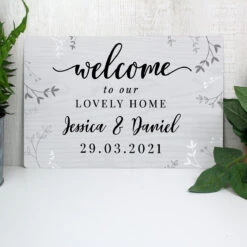 Personalised Welcome Metal Sign -Campusgifts Shop p0804a64 personalised welcome metal sign 4