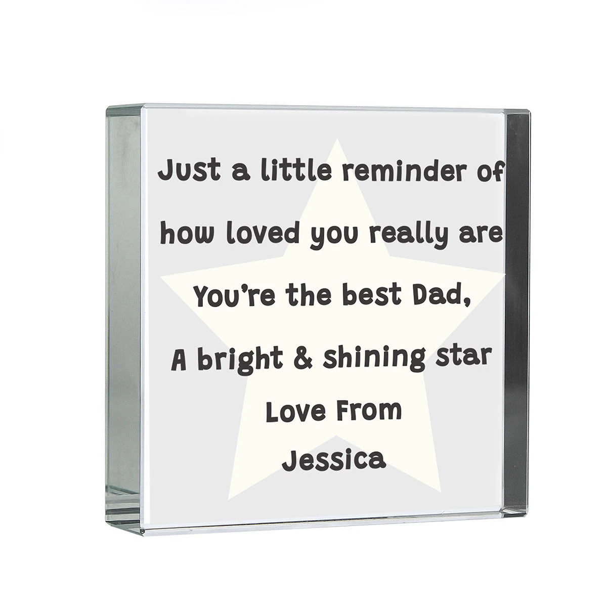 Personalised ‘Star Poem’ Large Crystal Token 5 Personalised ‘Star Poem’ Large Crystal Token - Image 3