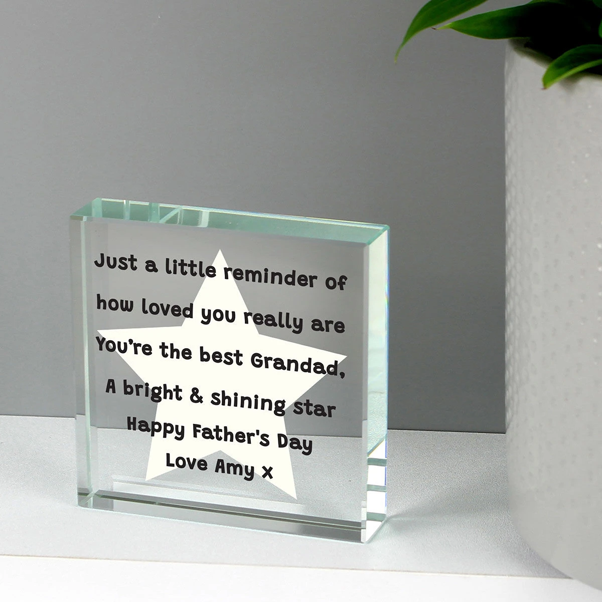 Personalised ‘Star Poem’ Large Crystal Token 4 Personalised ‘Star Poem’ Large Crystal Token - Image 2