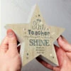 Personalised ‘My Star Teacher’ Rustic Wooden Star Decoration 2 Personalised ‘My Star Teacher’ Rustic Wooden Star Decoration -Campusgifts Shop p1011f71 2