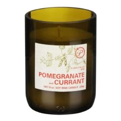 Paddywax Eco 226g Pomegranate And Currant Green Recycled Glass Soy Candle -Campusgifts Shop paddywax eg04eu eco pomegranate currant recycled glass candle 02