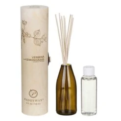 Paddywax Eco Verbena And Lemongrass Green Reed Diffuser -Campusgifts Shop paddywax egfd06eu eco verbena lemongrass green recycled glass reed diffuser 4