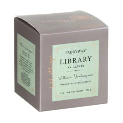 Paddywax Library 170g William Shakespeare Boxed Soy Candle -Campusgifts Shop paddywax gl13eu library candle 3