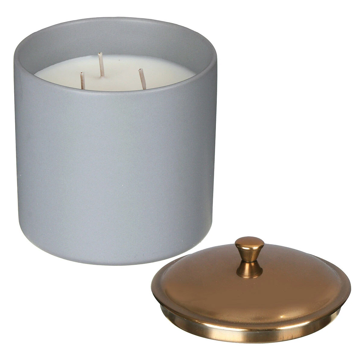 Paddywax Hygge 425g 3 Wick Vetiver & Cardamom Grey Ceramic Soy Candle 6 Paddywax Hygge 425g 3 Wick Vetiver & Cardamom Grey Ceramic Soy Candle - Image 4