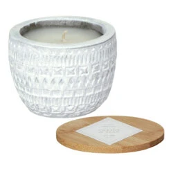 Paddywax Sonora 85g Cotton & Teak Concrete Soy Candle -Campusgifts Shop paddywax sn0308eu sonora candle 2