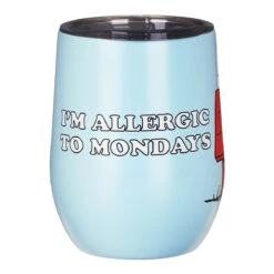 House Of Disaster Peanuts ‘I’m Allergic To Mondays’ Travel Tumbler -Campusgifts Shop peacupmo house of disaster peanuts im allergic to mondays travel tumbler 02