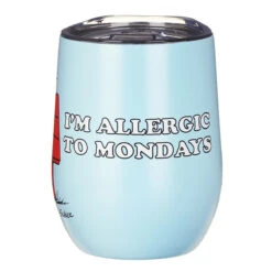 House Of Disaster Peanuts ‘I’m Allergic To Mondays’ Travel Tumbler -Campusgifts Shop peacupmo house of disaster peanuts im allergic to mondays travel tumbler 04