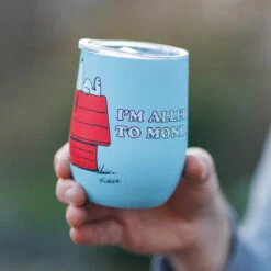 House Of Disaster Peanuts ‘I’m Allergic To Mondays’ Travel Tumbler -Campusgifts Shop peacupmo house of disaster peanuts im allergic to mondays travel tumbler lifestyle1