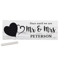 Personalised Rustic Countdown Wooden Block Sign -Campusgifts Shop personalised memento company p1011d53 rustic chalk countdown wooden block sign 2