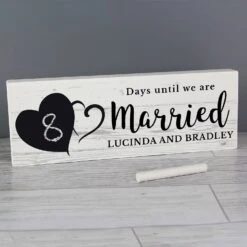 Personalised Rustic Countdown Wooden Block Sign -Campusgifts Shop personalised memento company p1011d53 rustic chalk countdown wooden block sign 4