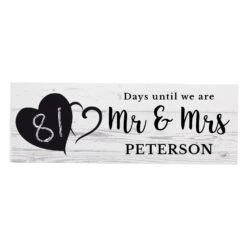 Personalised Rustic Countdown Wooden Block Sign -Campusgifts Shop personalised memento company p1011d53 rustic chalk countdown wooden block sign 5