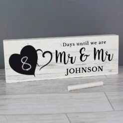 Personalised Rustic Countdown Wooden Block Sign -Campusgifts Shop personalised memento company p1011d53 rustic chalk countdown wooden block sign 6