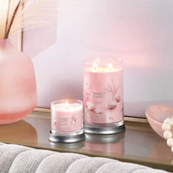 Yankee Candle Pink Sands Signature Large Tumbler Candle -Campusgifts Shop pink sands signature collection lifestyle 1