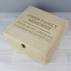 Personalised Large Wooden Keepsake Box -Campusgifts Shop pmc p1014a53 wooden keepsake box 6