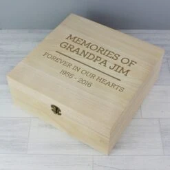 Personalised Large Wooden Keepsake Box -Campusgifts Shop pmc p1014a53 wooden keepsake box 7