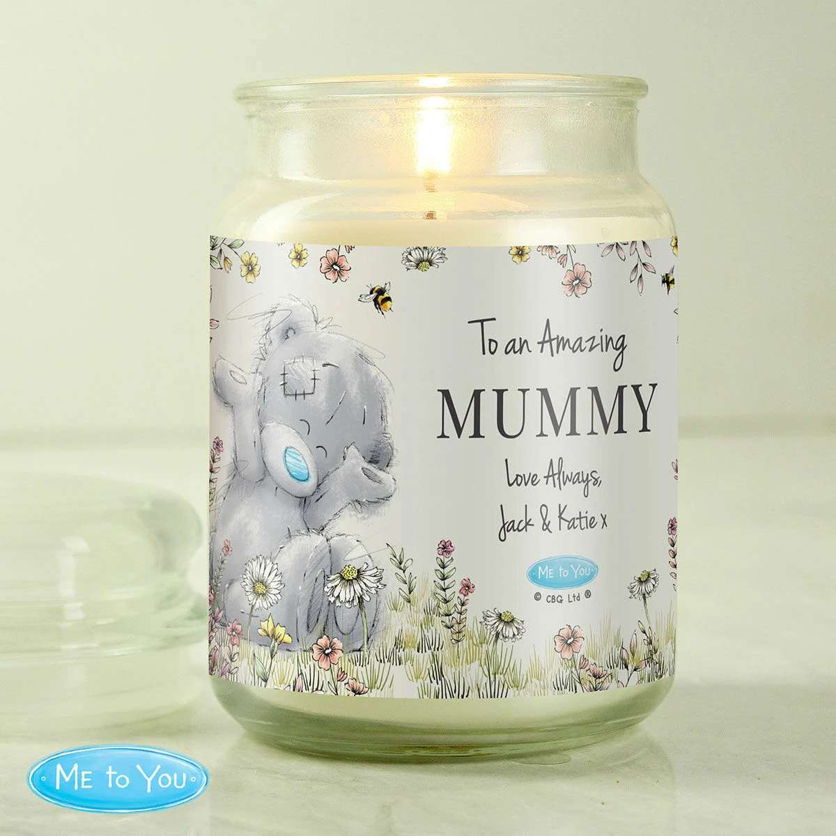 Me To You Personalised Floral Large Scented Jar Candle 3 Me To You Personalised Floral Large Scented Jar Candle