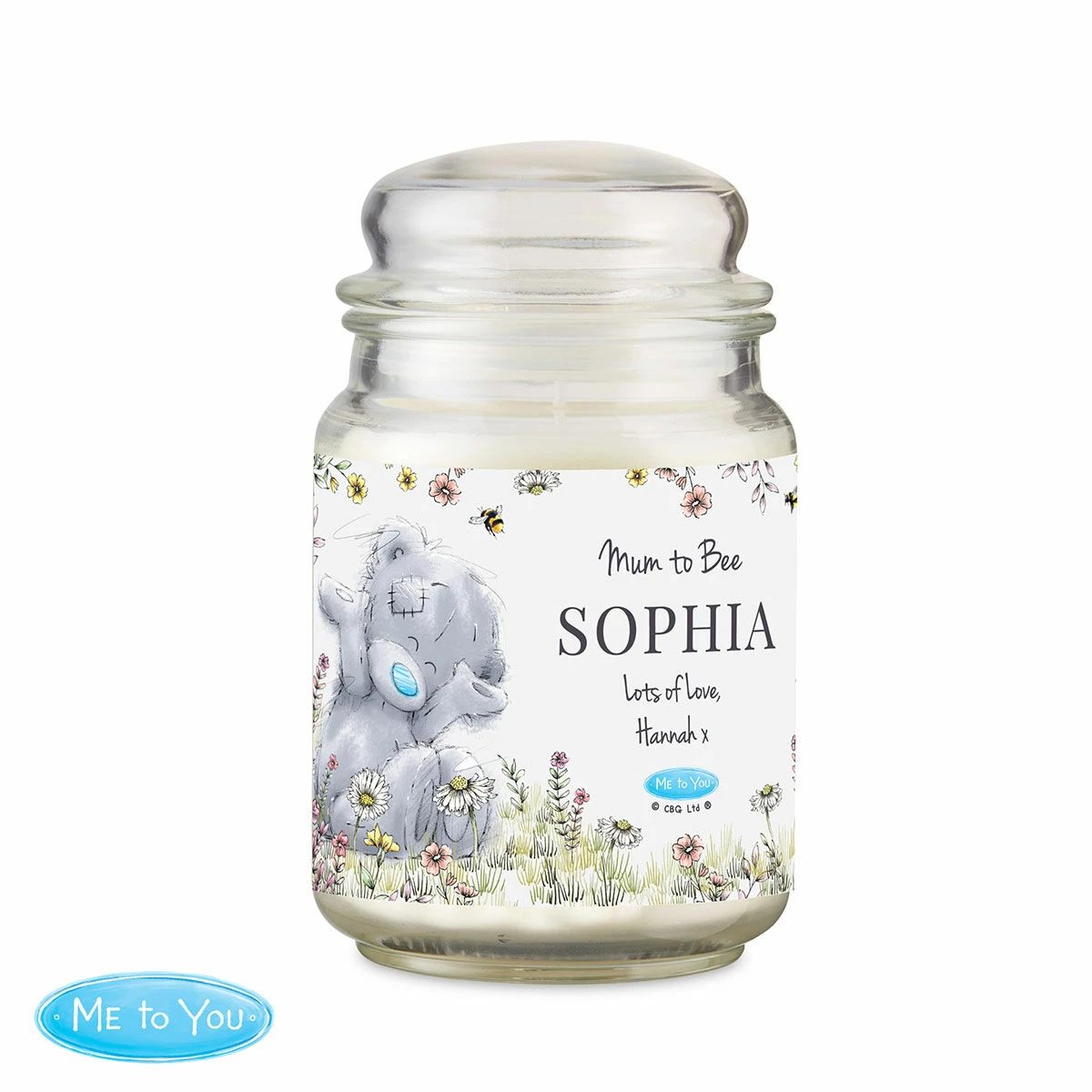 Me To You Personalised Floral Large Scented Jar Candle 4 Me To You Personalised Floral Large Scented Jar Candle - Image 2