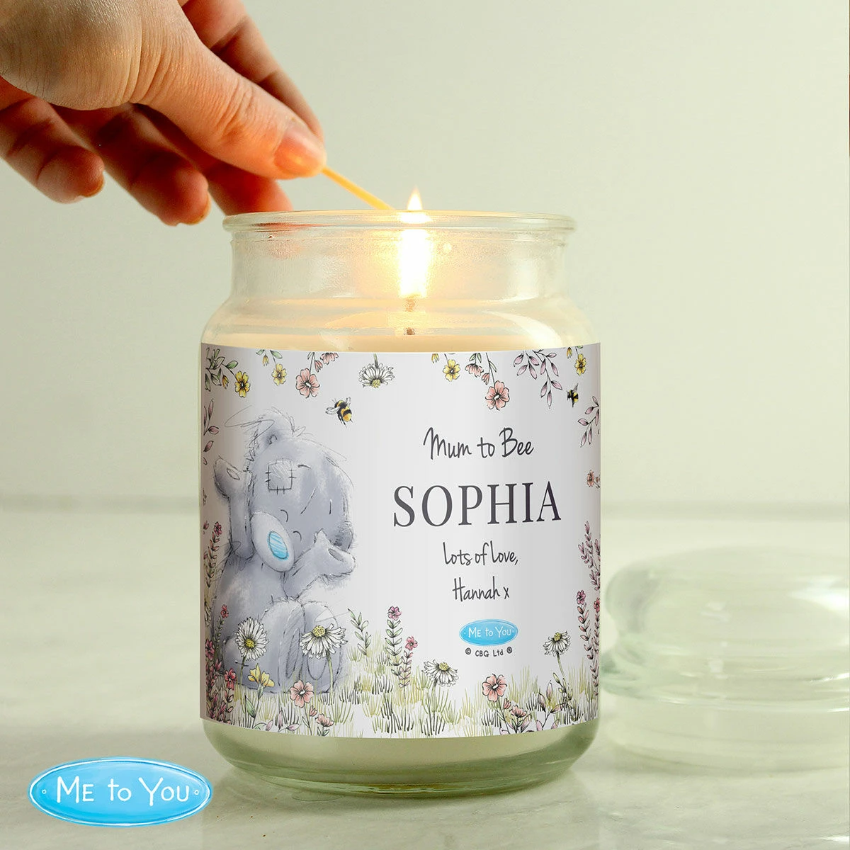 Me To You Personalised Floral Large Scented Jar Candle 5 Me To You Personalised Floral Large Scented Jar Candle - Image 3