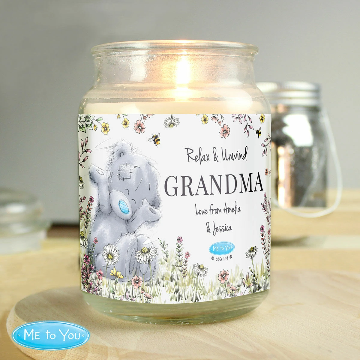 Me To You Personalised Floral Large Scented Jar Candle 6 Me To You Personalised Floral Large Scented Jar Candle - Image 4