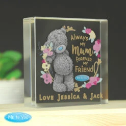 Me To You Personalised Mum Forever My Friend Crystal Token -Campusgifts Shop pmc personalised p1007e39 me to you florever my friend crystal token 03