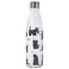 Eco Chic White Scatty Scotty Dogs 500ml Thermal Drinks Bottle