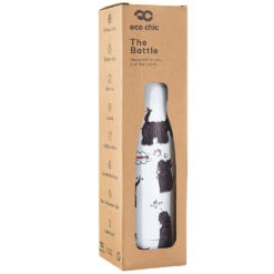 Eco Chic White Scatty Scotty Dogs 500ml Thermal Drinks Bottle -Campusgifts Shop t16wt eco chic thermal bottle 3
