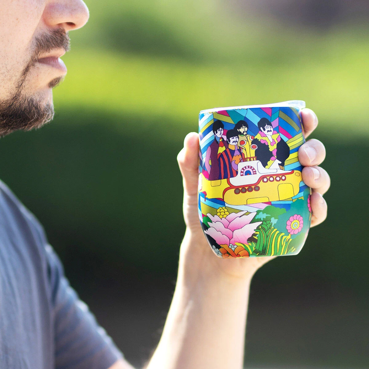 House Of Disaster The Beatles Yellow Submarine Travel Tumbler 4 House Of Disaster The Beatles Yellow Submarine Travel Tumbler - Image 2