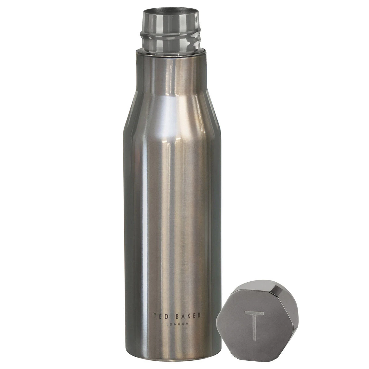Ted Baker BOTMAN Shiny Silver Water Bottle 3 Ted Baker BOTMAN Shiny Silver Water Bottle
