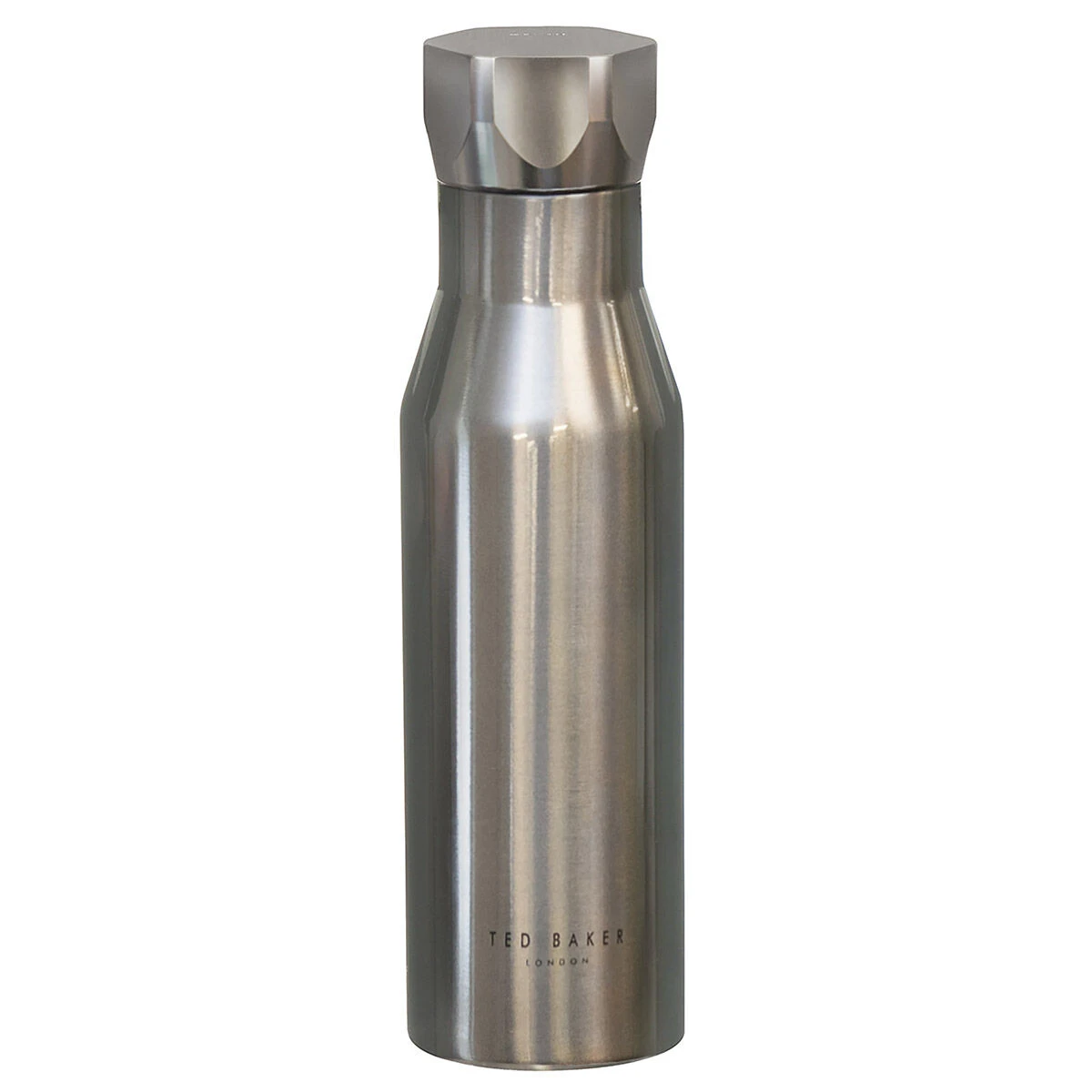 Ted Baker BOTMAN Shiny Silver Water Bottle 4 Ted Baker BOTMAN Shiny Silver Water Bottle - Image 2