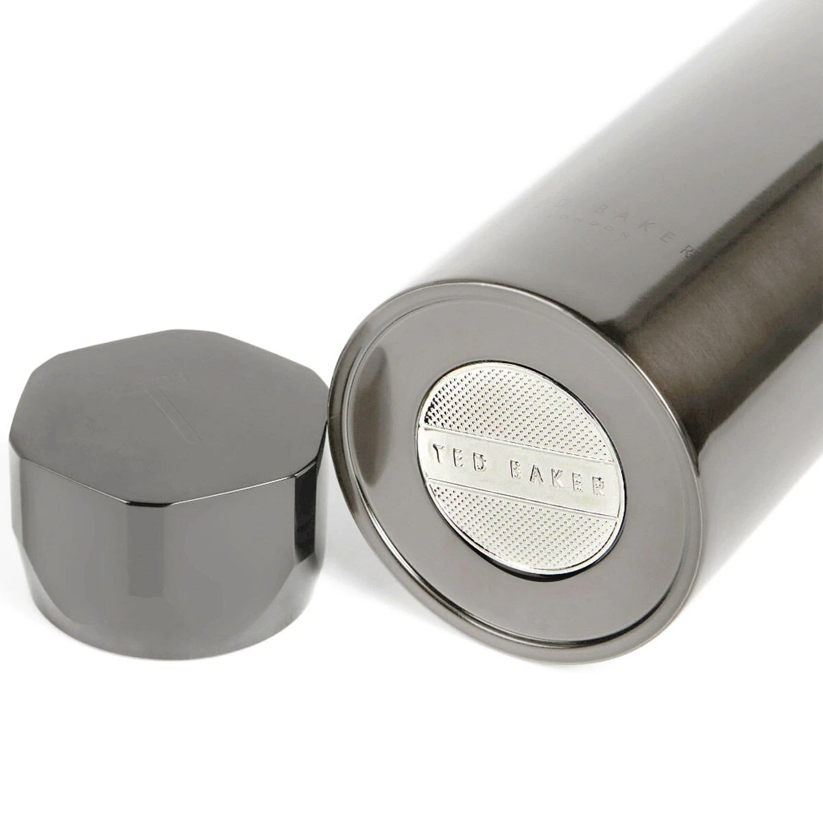 Ted Baker BOTMAN Shiny Silver Water Bottle 6 Ted Baker BOTMAN Shiny Silver Water Bottle - Image 4