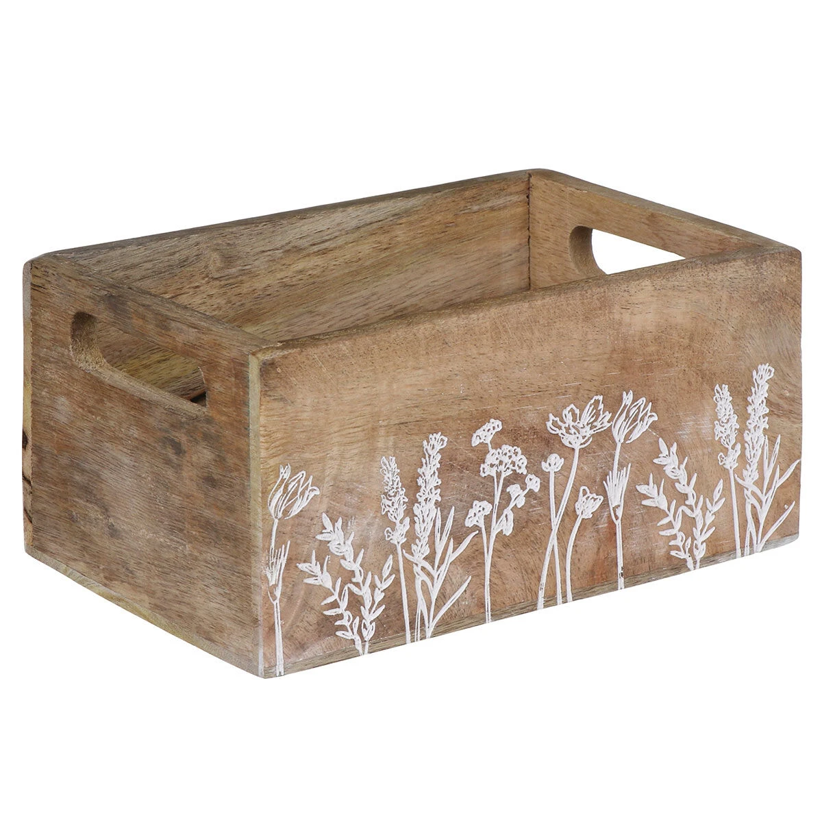 Transomnia Small Wooden Meadow Flowers Trug 4 Transomnia Small Wooden Meadow Flowers Trug - Image 2