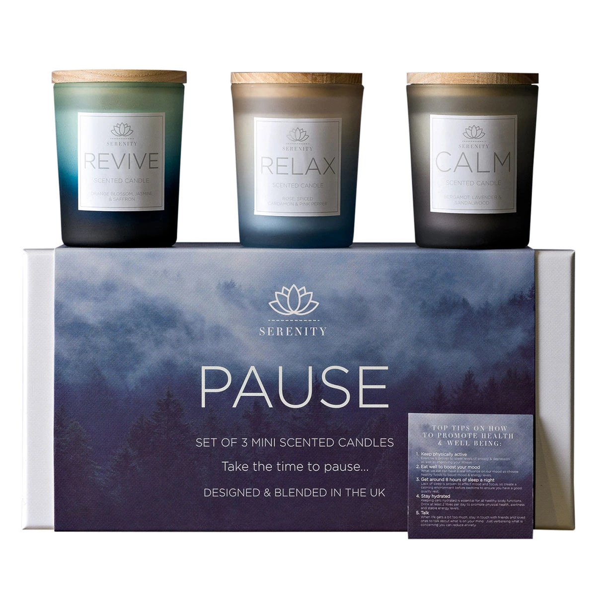 Widdop & Co Serenity Pause Set Of 3 70g Candles 3 Widdop & Co Serenity Pause Set Of 3 70g Candles