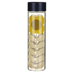 Orla Kiely Daisy Stem Glass Water Bottle