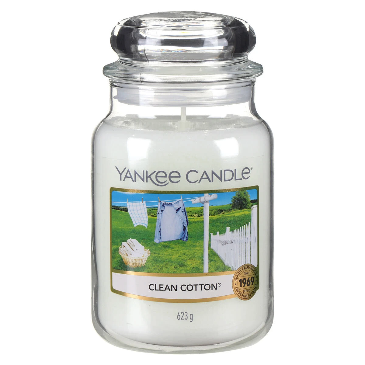 Yankee Candle Clean Cotton Large Jar Candle 3 Yankee Candle Clean Cotton Large Jar Candle