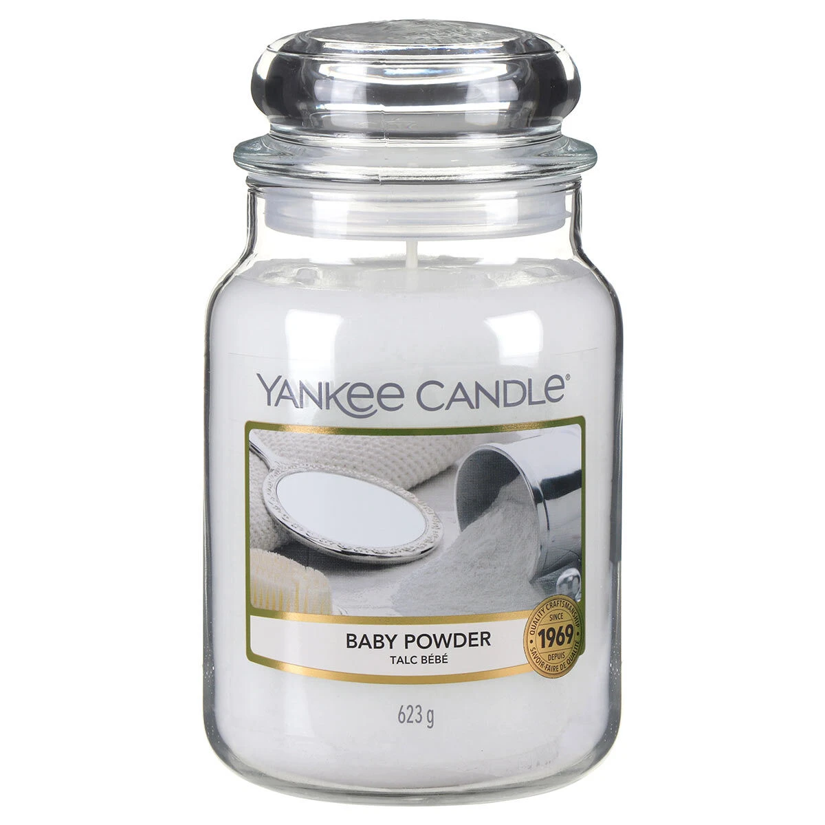 Yankee Candle Baby Powder Large Jar Candle 4 Yankee Candle Baby Powder Large Jar Candle - Image 2
