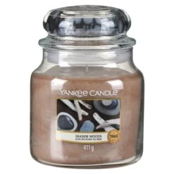 Yankee Candle Seaside Woods Medium Jar Candle -Campusgifts Shop yankee candle 1609100e medium jar seaside woods
