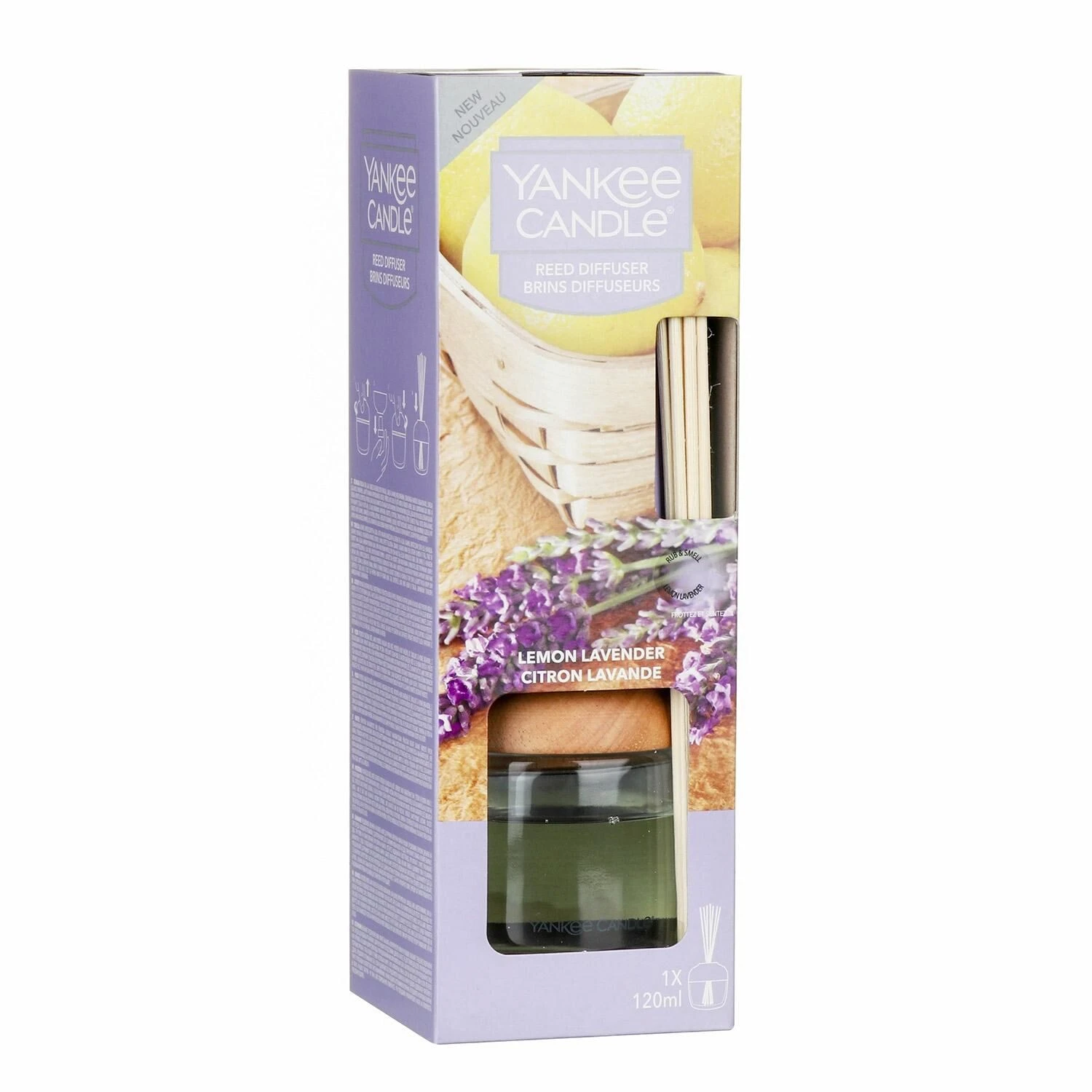 Yankee Candle Lemon Lavender Reed Diffuser 4 Yankee Candle Lemon Lavender Reed Diffuser - Image 2