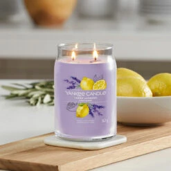 Yankee Candle Lemon Lavender Signature Large Jar Candle -Campusgifts Shop yankee candle 1629970e lemon lavender signature large jar candle lifestyle 1