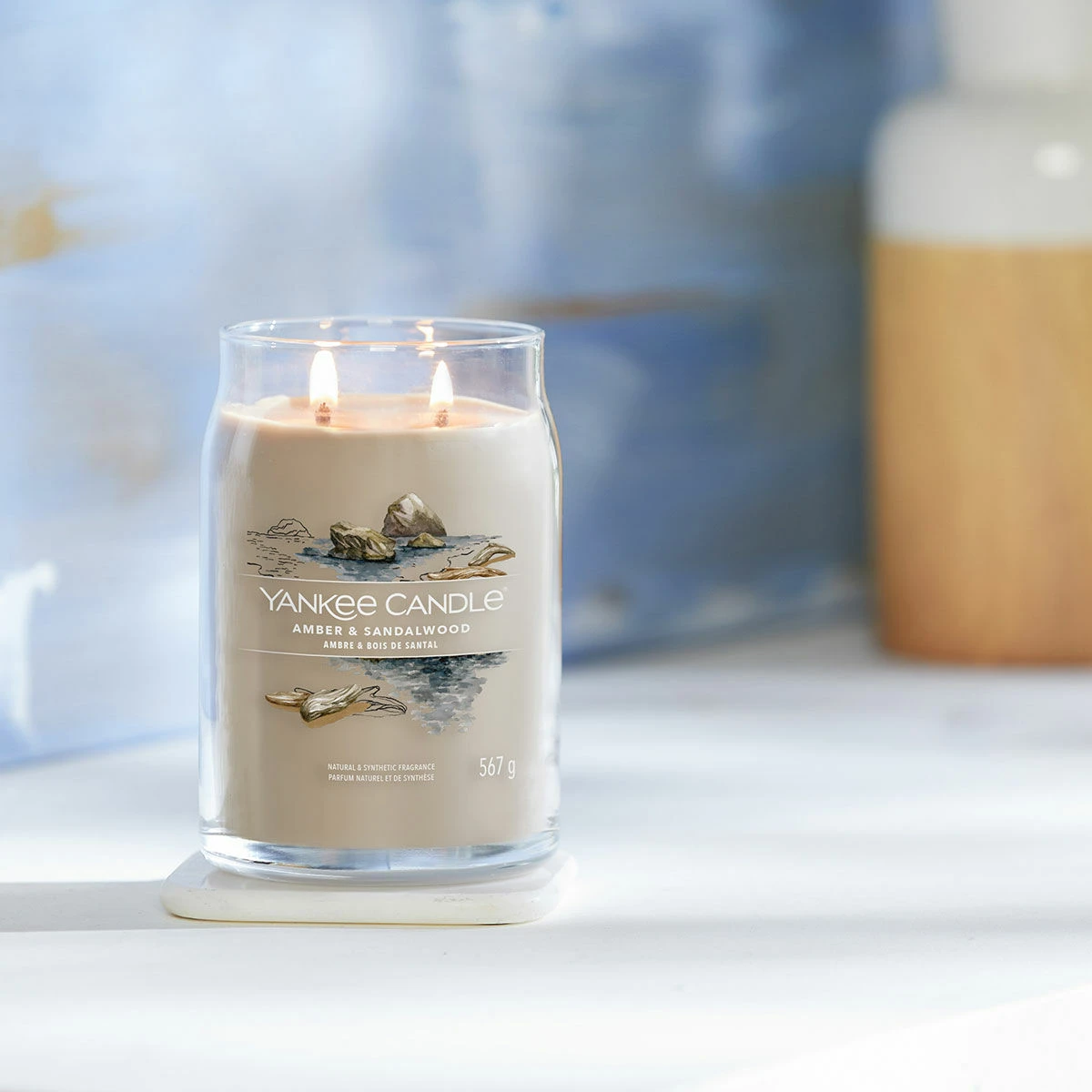 Yankee Candle Amber & Sandalwood Signature Large Jar Candle 6 Yankee Candle Amber & Sandalwood Signature Large Jar Candle - Image 4