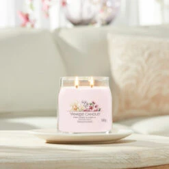 Yankee Candle Pink Cherry & Vanilla Signature Medium Jar Candle -Campusgifts Shop yankee candle 1630020e pink cherry vanilla signature medium jar candle lifestyle 1