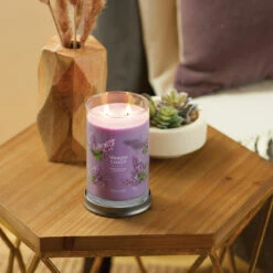 Yankee Candle Lilac Blossoms Signature Large Tumbler Candle -Campusgifts Shop yankee candle 1630031e lilac blossoms signature large tumbler candle lifestyle 1