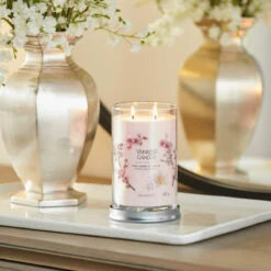 Yankee Candle Pink Cherry & Vanilla Signature Large Tumbler Candle 8 Yankee Candle Pink Cherry & Vanilla Signature Large Tumbler Candle -Campusgifts Shop yankee candle 1630054e pink cherry vanilla signature large tumbler candle lifestyle 1