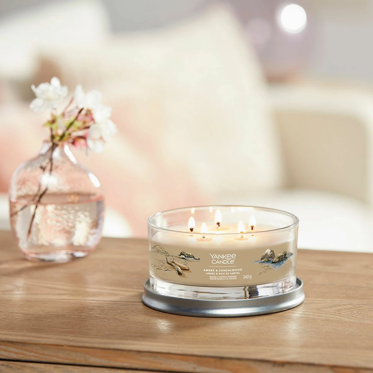 Yankee Candle Amber & Sandalwood Signature Multi-Wick Tumbler Candle 5 Yankee Candle Amber & Sandalwood Signature Multi-Wick Tumbler Candle - Image 3