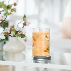 Yankee Candle Mango Ice Cream Signature Large Tumbler Candle -Campusgifts Shop yankee candle 1632321e mango ice cream signature large tumbler candle lifestyle 1